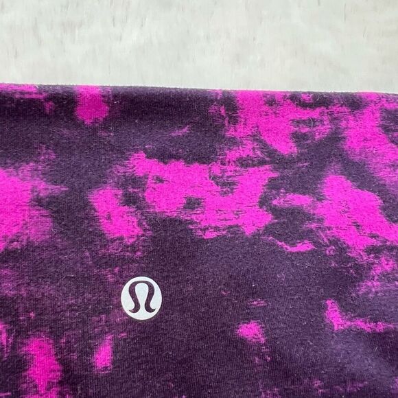Lululemon Boogie Short *Full-On Luon (Roll Down) Bike Shorts Purple size 4 - Picture 5 of 9
